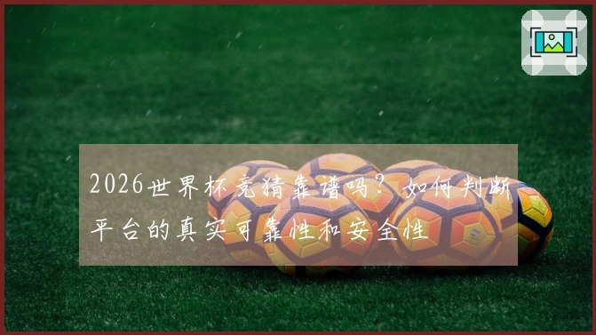 2026世界杯竞猜靠谱吗?如何判断平台的真实可靠性和安全性