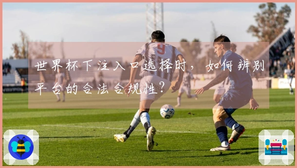 世界杯下注入口选择时，如何辨别平台的合法合规性？